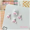 Acessórios de Unha Vestíveis de Resina, Acessórios de Joia Artesanais Imitando Gatinho para DIY, Decorações para Nail Art, Brincos, Acessórios para Capa de Celular