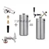 Barril de acero inoxidable 304 para elaboración, usado para elaboración casera y servir cerveza, con sistema automático de dispensación de CO2, apto para bares