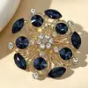Broche de Galho de Oliveira de Vidro Elegante e Moderno Estilo Coreano, Alfinete de Lapela, Acessório para Roupa, Broche, Moda Europeia e Americana