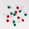 Venta Caliente Transfronteriza Cadena de Pompones de 2 m Bolas de Colores Adecuada para Fiestas Festivas Decoración del Hogar Navideña 20 Bolas de Colores