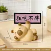 Ornaments Fofos de Panda para Mesa, Decorações Cartoon de Resina Pintadas à Mão com Bênçãos, Pequenos Presentes Criativos da Tendência Nacional