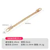 Cadena de aluminio para bolsos de mujer, accesorios de cadena, cadena de metal de repuesto, cadena de bolso pulida de cuatro lados, accesorios para correa de hombro de bolso cruzado