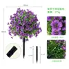 Amazon Violeta Plug-in de Chão Planta em Vaso Decoração de Pátio Interno Ornamento de Planta de Pátio Lavanda Bonsai