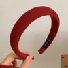 Top de Calavera alto Otoño e Invierno diadema roja de terciopelo Año Nuevo diadema nuevo estilo de celebridad de internet pasador retro tocado para recogido de cabello de Navidad