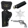 Cinturón de pistola de vaquero con funda para pistola de juguete de sombrero de mezclilla occidental medieval transfronterizo