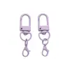 Accesorios de Aleación + Anillo de Hierro Pintura de Colores Cierre de Langosta Anillo para Llavero Hecho a Mano DIY Cadena para Teléfono Móvil Bolsas Colgantes Accesorios Decorativos