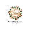 Amazon nueva moda broche de Navidad árbol de Navidad zapatos viejo alce guirnalda copo de nieve campana pin femenino