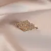 Broche Anti-reflexo Totalmente Cravejado, Alto Padrão, Luxo Leve, Broche de Nicho, Acessórios Elegantes para Terno, Casaco, Corsage Exquisito Atacado