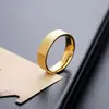 Anillo Patrón Gran Muralla Accesorio Versátil de Personalidad Joyería Simple de Gama Alta Acero de Titanio Moda Lujo Ligero Anillos de Pareja Venta al por Mayor Color Dorado