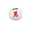 Cuentas de Letras de Acrílico para Mahjong con Agujero para Cadena de Teléfono, Llavero, Collar, Accesorios de Joyería Hechos a Mano para DIY, Colgante al por Mayor