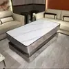 Mesas de Café da Manhã, Mesas e Cadeiras de Bar, Assentos em Lanchonete, Mesas de Chá de Ardósia de Luxo Leve para KTV, Mesas de Café de Mármore para KTV, Mesas de Jantar de Ardósia