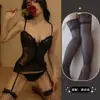 Lingerie Sexy, Pijamas Sexy, Renda Sexy Transparente, Suspensórios de Tentação Voluptuosa, Minissaia, Peça Única para Mulheres