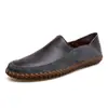 Zapatos Casuales Transpirables Nuevos Primavera/Otoño 2026 con Suela de Goma, Mocasines Slip-on para Conducir, Suela Suave, Cuero Genuino, Hechos a Mano para Hombre