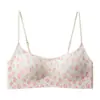 Ropa interior invisible sin costuras de escote bajo para mujer con tirantes finos, copas fijas, push-up, cómoda, transpirable, sujetador anti-caída