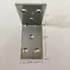 Suporte de Canto de Ferramenta Espessado Cantoneira de Ferro Conector de Móveis Cantoneira de Ferro de Ângulo Reto Suporte de Fixação de Cantoneira de Ferro Suporte para Gabinete de Banheiro Suporte de Ângulo Grande com Cinco Furos