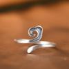 Anillo de plata S925 Rey Ciervo Dorado moda artística simple diseño abierto nube auspiciosa anillo femenino anillo regalo