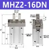Cilindro de Dedos Hfz/Mhzl2/Mhz2-6-10-16-20-25-32D Pinza Paralela Neumática