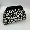 Bolso de Mano de Punto Rayado, Bolso de Mahjong, Versátil Portátil para el Día a Día, Tejido con Clip de Almacenamiento, Bolsa de Maquillaje, Gran Capacidad