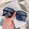Gafas de Sol de Lente con Letra Personalizada de Media Montura Gafas de Marco de Celebridad de Internet Decorativas Vintage para Mujer Estilo Coreano Sencillas