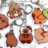 Llavero de Acrílico Personalizado para Cobaya Japonés y Coreano Capibara Lindo Divertido Divertido Pequeño Regalo Llavero Colgante Decorativo