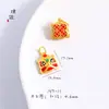Acessórios DIY ouro de areia direto da fábrica pingente de leão de fazer fortuna com furo passante pulseira colar broche de leão feminino ouro de areia