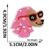 Parches bordados de combinación multiestilo transfronterizos con animales de dibujos animados, pandas, corazones y fresas, con adhesivo termofusible para decoración