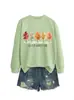 El otoño es mi favorito Amazon eBay sitio independiente moda versátil mujer cuello redondo manga larga sudadera