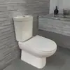 Assento de Vaso Sanitário Tipo Split Horizontal Sem Borda, Vaso Sanitário Padrão para Uso Doméstico, Assento de Vaso Sanitário para Banheiro Tipo Descarga