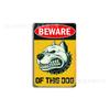 Letrero de advertencia de seguridad amarillo de comercio exterior lámina de hierro listando Perro con precaución Perro cuidado Perro prohibido mascota Pintura sobre hierro