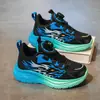 Comercio Exterior Transfronterizo Zapatos para Niños Hebilla Giratoria Zapatos Deportivos para Niños Malla Transpirable Antideslizantes Resistentes al Desgaste Zapatos