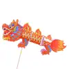 Artesanato de Papel Dança do Dragão Colorida, Lanternas Tradicionais, Decorações de Barracas para o Festival da Primavera, Kits de Artesanato DIY Colorir para Crianças