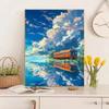 Pintura al Óleo Digital DIY Pintura al Óleo Hecha a Mano Colorear Regalo de Cumpleaños Exquisita Pintura Acrílica Decorativa Pintada a Mano Puesto Mayorista