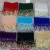Fabricante de Venta Caliente al por Mayor 15 Colores en Stock Encaje Bordado con Lentejuelas Hoja de Sauce Flecos Iridiscentes Accesorios para Dobladillo de Vestido de Baile Latino