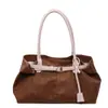 Bolso Grande de Leopardo para Mujer 2025 Nuevo Otoño e Invierno Retro Versátil Bolso de Hombro de Moda Bolso Tote para Viajes