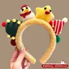 Accesorios para la Cabeza de Navidad Reno Lazo Diadema para el Cabello Femenina Creativa Divertida Pasador Diadema de Astas Diadema para Disfraz de Fiesta Cabello