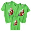 Camiseta de manga corta para padres e hijos, regalo de Papá Noel 2022, venta al por mayor, ropa de algodón fino para niños, cuello redondo para adultos, nueva