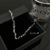 Cadena de Cuello Exquisita de Cruz de Rosa de Lujo Ligero para Hombres y Mujeres Diseño Nicho Accesorios de Cadena Dulces, Cool y con Especia de Alta Gama