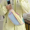 Bolso bandolera ligero de un solo hombro, bolso bandolera con bloques de color color dopamina, bolso de pecho ligero impermeable para exteriores de viaje