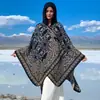 Amazon Transfronterizo Chal con Capucha Abrigo Cálido Qinghai Chaka Lago de Sal Gran Pastizal Atuendo de Viaje Bufanda