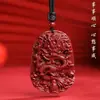 Colección de Colgantes de Cinabrio Natural y Arena Púrpura Dorada, Collares de Pareja del Año Zodiacal, Venta al por Mayor y Dropshipping de Joyería y Regalos de Mercado Callejero
