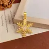 Colgante Copo de Nieve Transfronterizo Circonita Accesorios para Joyería DIY, Elegantes Accesorios Exquisitos de Otoño e Invierno, Accesorios de Lujo Ligero Estilo Francés para Mujer