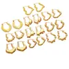 Estilo Ins Europeu e Americano Novos Brincos Plissados Brincos Torcidos Brincos Elegantes Ouro 18K Real Brincos da Moda de Alta Qualidade