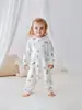 Saco de dormir para bebé tipo a de algodón puro para niños con piernas separadas, para primavera y verano, ropa de casa para bebé, mameluco anti-patadas para bebé niña