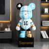 Cofrinho de urso violento grande pintado à mão de alta qualidade, ornamentos de chão para sala de estar, decorações para rack de TV, presente de inauguração