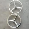 Accesorios Máquina de Mascarillas Rueda Redonda Volante Hierro Fundido Cromado Borde Cuadrado Volante Metálico Mango Máquina de Galvanoplastia Operación de Máquina-Herramienta Balancín