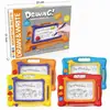 Pizarra Negra y Blanca para Niños (Amarillo, Azul, Naranja y Rojo 4 Colores) Materiales Didácticos para Niños Pequeños Pizarra para Garabatear y Dibujar Pizarra Magnética para Escribir