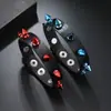 Joyería de moda europea y americana transfronteriza para hombre, pulsera de cuero estilo punk de personalidad, pulsera de púas rock