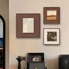 Pintura Pendurada Estilo Medieval para Decoração de Parede de Fundo de Sofá na Sala de Estar, Estética da Dinastia Song, Arte de Parede Tridimensional Retro Francês com Acabamento de Luxo