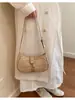 Moda Estilo Coreano Tecido Colorido Listrado Patchwork 2026 Nova Tendência Casual Simples Praia Axila Ombro Bolsa para Mulheres