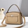 [Envío Bolso de Mujer] Bolso de Mujer 2023 Verano Nuevo Moda Casual Bolso Cuadrado Pequeño Color Contraste Cuero Suave Hombro Cruzado